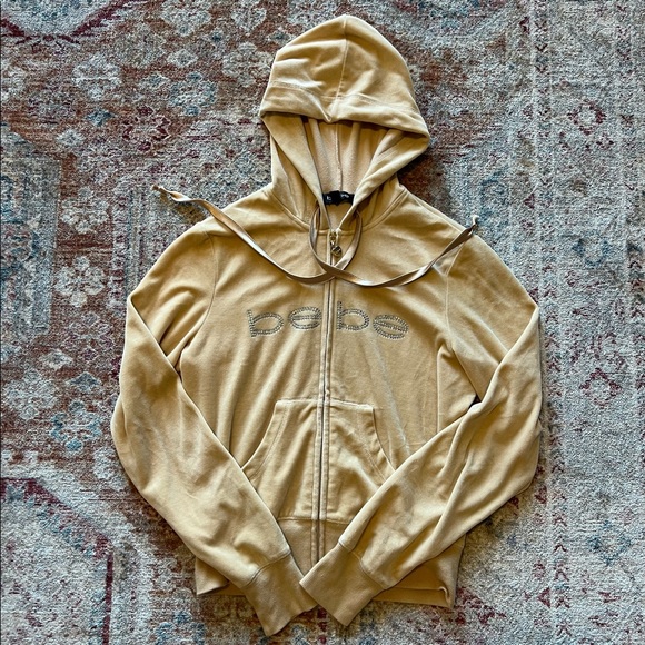 BEBE ZIP UP HOODIE | SIZE M